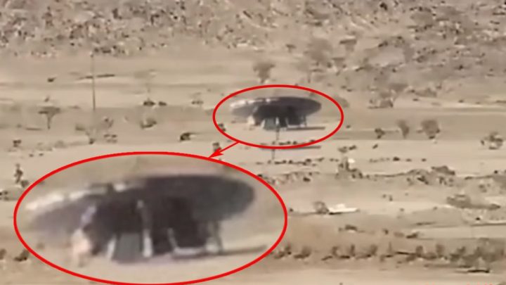Tecnologia Alien? Objeto Voador Massivo Não Identificado Aterrissou na Arábia Saudita (VÍDEO)