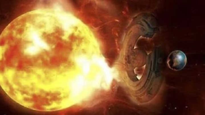 OVNI gigante tentou deter uma poderosa tempestade solar que se dirigia à Terra