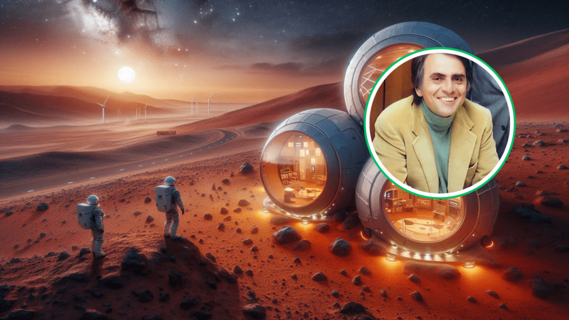 A mensagem emocional que Carl Sagan registrou antes de morrer pelos primeiros humanos em Marte